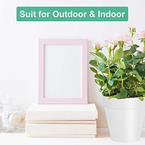 vensovo 4 Inch White Terracotta Plant Pots with Saucer - 6 Pack Clay Flower Pots with Drainage, Great for Plants, Crafts, Wedding Favor - color: White