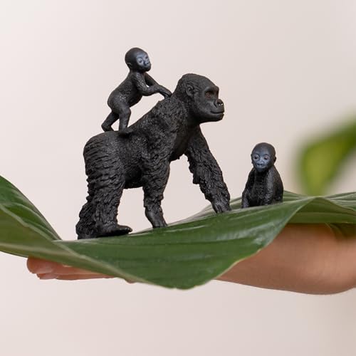 Schleich Wild Life - 3Pc Gorilla Family Playset - Kids Ages 3+ | 42601