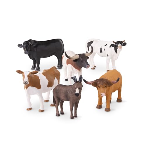 Terra by Battat Farm Animal Toy Set, 6 Realistic Figurines, Farm Animal Set - style: Farm Animal Set