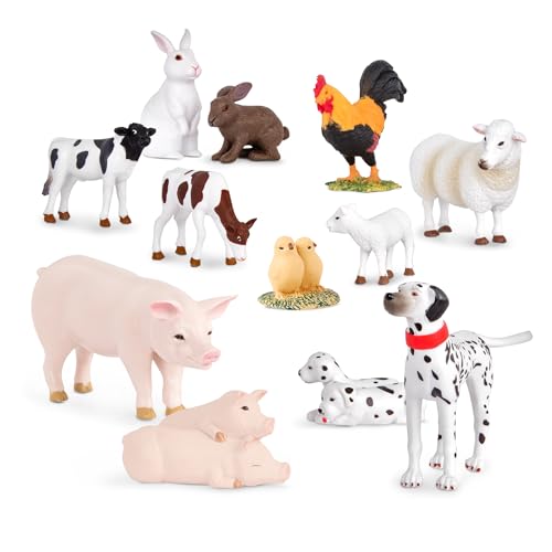 Terra by Battat Farm Animal Set, 12 Realistic Farm Animal Figures, Animals - style: Farm Animal Set #2