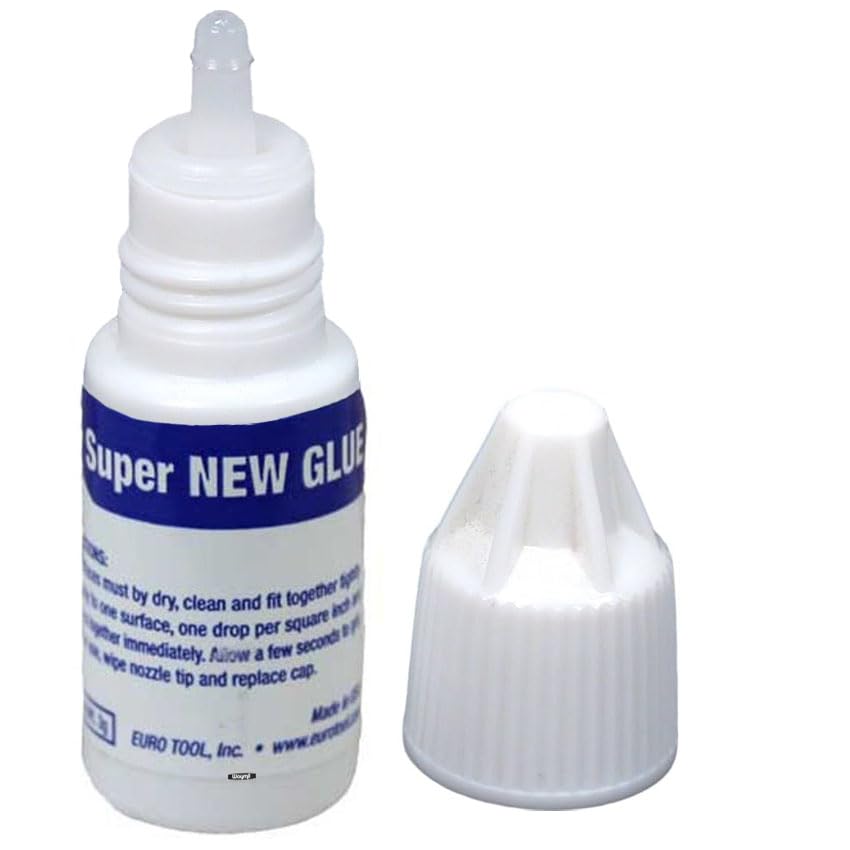 3 Bottles Super New Glue – Instant Precision Bonding Adhesive for Jewelry, Metal, Glass, Ceramics & Plastics (3 g)