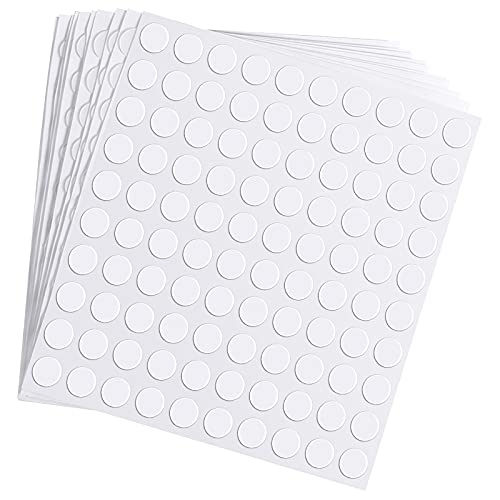Zonon 1000 Pcs Double Sided Adhesive Dots Clear Glue Point Tape Stickers Balloon Glue Round Mini No Traces Adhesive Sticker Dot Sticker for Classroom Decor Craft DIY Office (0.47 Inch/ 12 mm) - size: 0.47 Inch/ 12 mm