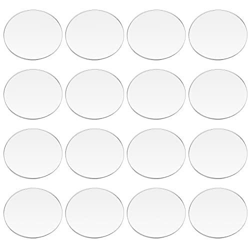 FINGERINSPIRE 30 Pcs Clear Circles Acrylic Sheet 2 inch Clear Acrylic Discs - color: 2 Inch