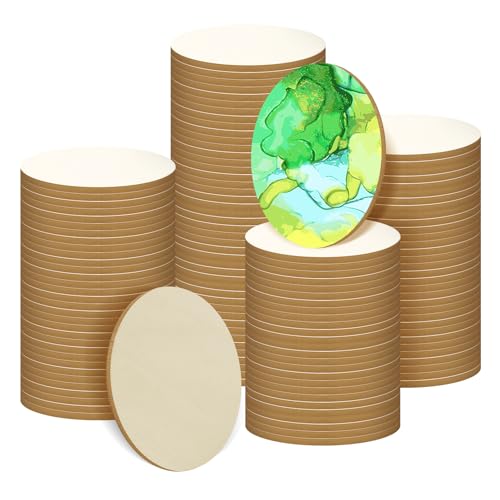200 Pieces 2 Inch Round Wood Circles for Crafts - size: 2Inch-200PCS