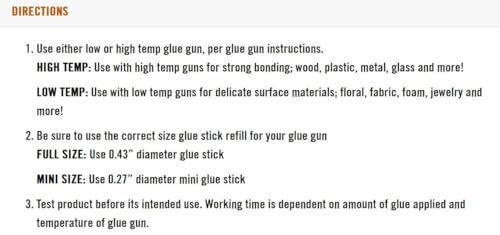 Gorilla Hot Glue Sticks, Clear, Mini Size, 75 Count, 4" Long x 0.27"
