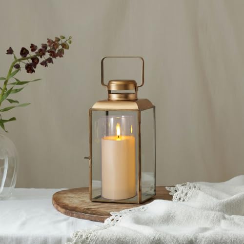 Niceme 9” x 4” Large Waterproof Outdoor Flameless Candles with Remote Control Timer, Flickering LED Pillar Candles Battery Operated for Indoor Outdoor Lanterns Patio Porch Decor, Long Lasting Set of 2 - color: Ivory + Clear Acrylic, size: D 4" X H 9"