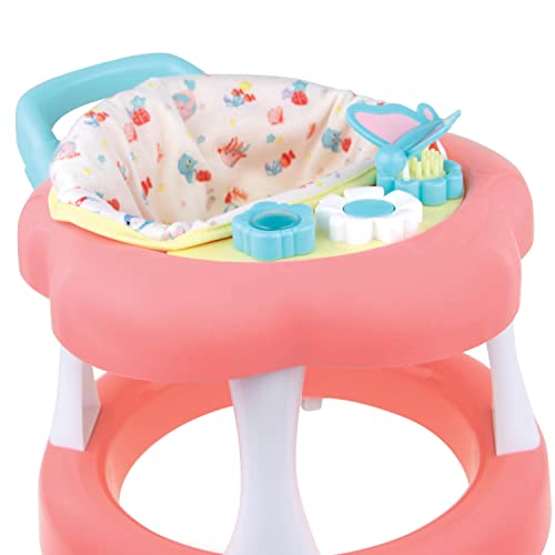 JC Toys - For Keeps Playtime! | Baby Doll Walker Gift Set | Fits Dolls up to 17" | Cloth Seat for easy use and Play Accessories | Ages 2+ - color: Pink Walker Set