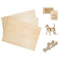 CRAFTIFF Plywood Board Basswood Sheets 1/8 inch, Thin Natural Unfinished Wood for Crafts, Hobby and Model Making – 3mm Pack (3pcs (300x200mm))