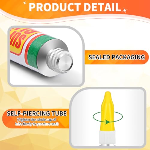 3g X 12 Pack Super Glue Strong Adhesive, Cyanoacrylate Adhesive Instant Drying Glue for Plastic, Wood, Metal, Crafts, Home Kitchen Utensil Repair Permanent - style: 12 X 3G，New