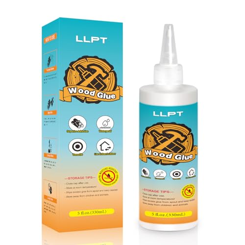 LLPT Wood Glue 11.2 Ounce, Dried Clear Waterproof Wooden Super Glue - size: 330ml