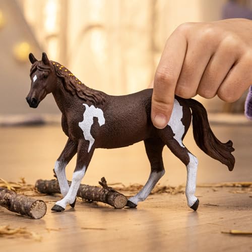 Schleich Horse Club - Paint Horse Mare Toy Figurine - Kids Ages 5+ | 14901 - style: Paint Horse Mare