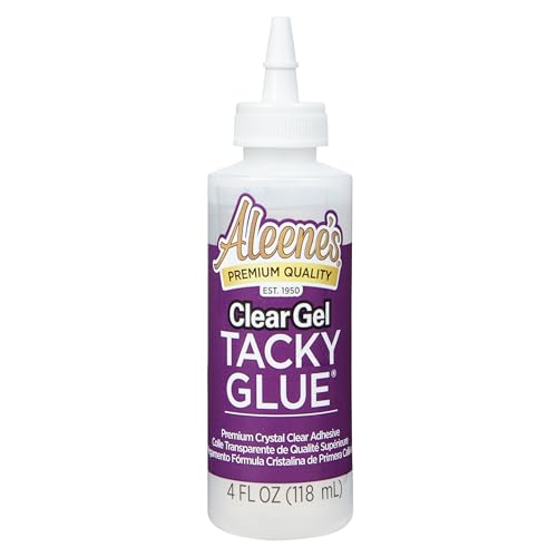 Aleene's Clear Gel Tacky Glue, Dries Clear, 4 fl oz