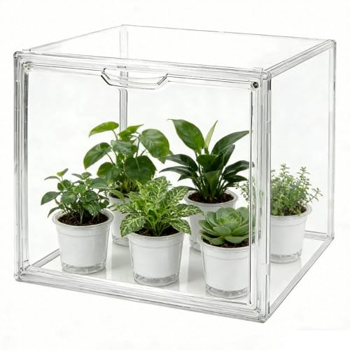 Mini Greenhouse for Indoor for Small Plants, 14"×8.5"×10.5" - size: 14.2"× 8.6"× 10.6"