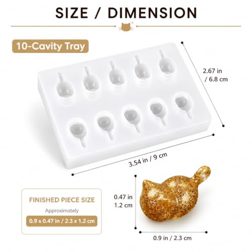 Cat Silicone Mold for Resin, Soap and Candle Crafts - color: Sitting