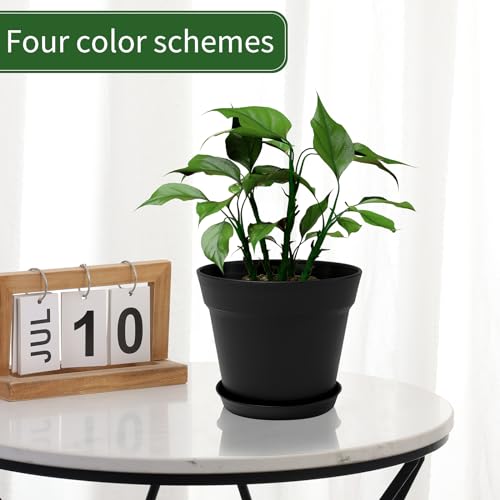 GARDIFE 20 Pack 4 inch Plant pots, planters for Indoor Plants, Flower pots, Black - color: 4-black, size: 4 inch