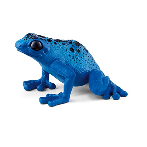 Schleich Wild Life - Wild Animal Rainforest Jungle Toys for Kids, Poison Dart Frog Toy, Blue, Ages 3+ - style: Blue Poison Dart Frog