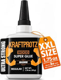 Wood Super Glue Liquid 1.75 oz - Instant Adhesive DIY Craft Laminate Cork
