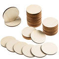 300 Pieces 2 Inch Unfinished Round Wood Slices Rounds Wooden Discs Wood Circles for Crafts Wood Blanks Round Cutouts Ornaments Slices for DIY Art Crafts Christmas Decorations - size: 2 Inch