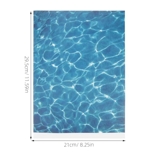 IMIKEYA 5-Pack Self-Adhesive Artificial Water Sheets for Models:Realistic Stream Pattern Sticker, Peel & Stick Fake Water for River, Lake on Train Set, Diorama, Dollhouse Landscape DIY Crafts