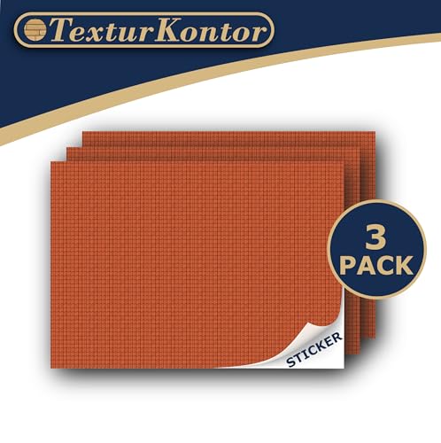 3 Sheets Self-Adhesive Decorative Film Roof Tiles for Model Making in Scale 1:87 Scale H0 (UK: 3.5 mm Scale) (Roof Tiles Clay 3) - color: Roof Tiles Clay 3