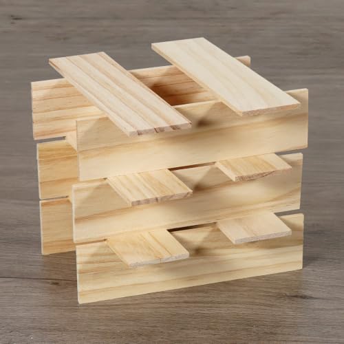 Wood Strips Planks 1/8"x 1.5" x 6", 20 PCS Wooden Dowels for Crafts - size: 1/8" x 1.5" x 6"-20 PCS