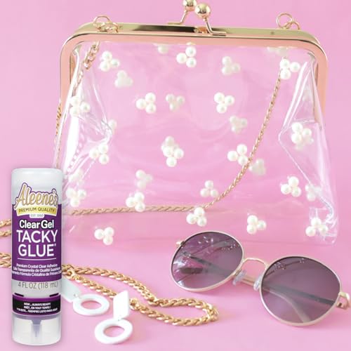 Aleene's Clear Gel Tacky Glue for Crafts in Always Ready Bottle, Nontoxic, Applies and Dries Clear, 4 fl oz - size: 4 fl oz