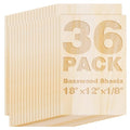 Basswood Sheets 18"x12"x1/8",3mm Basswood for Laser Cutting,Thin Plywood Board Unfinished Wood for Crafts, DIY Architectural Models Making, Wood Engraving (18inchx12inch-1/8-36Packs) - size: 18inchx12inch-1/8-36Packs