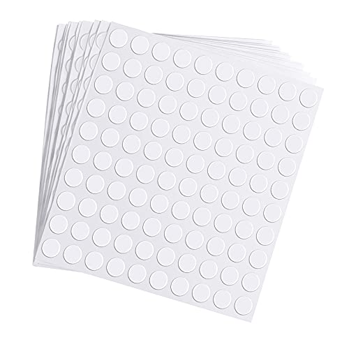 Zonon 1000 Pcs Double Sided Adhesive Dots Clear Glue Point Tape Stickers Balloon Glue Round Mini No Traces Adhesive Sticker Dot Sticker for Classroom Decor Craft DIY Office (0.39 Inch/ 10 mm) - size: 0.39 Inch/ 10 mm