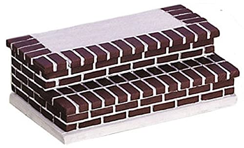 Dollhouse Miniature Brick Entry Stairs