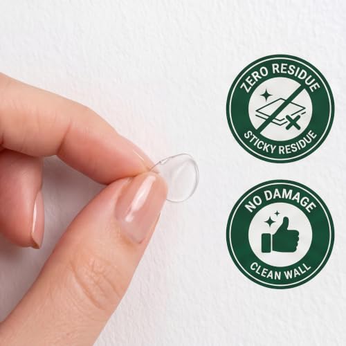 400PCS Double Sided Adhesive Dots for Sonny Angel & Smiski Figures, Transparent Mounting Putty for Wall Decor, Posters, Photo & Crafting, Removable Sticky Tack Dots