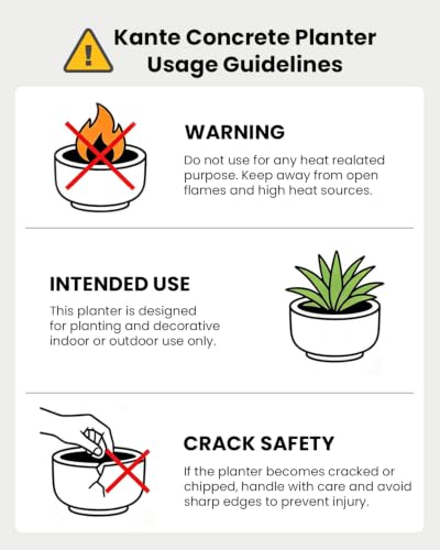 Kante Weathered Concrete Planter 13" Dia All-Weather Round Accent Pot - color: Buff Concrete, size: 11.6" D