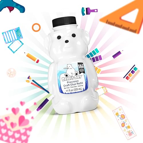 Bearly Art Precision Craft Glue Refill 11 fl oz Archival Dries Clear - size: 11 fl oz