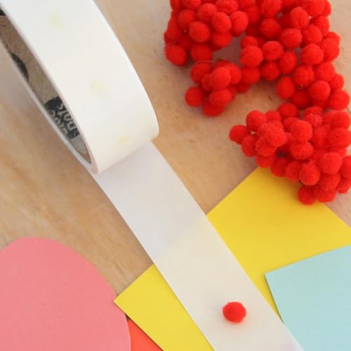 Glue Dots, Mini Dots, Double-Sided, 3/16", 900 Dots, DIY Craft Glue Tape, Sticky Adhesive Glue Points, Liquid Hot Glue Alternative, Clear, 3 Pack - size: 3/16-inch, style: Mini Dots Roll (3-Pack)