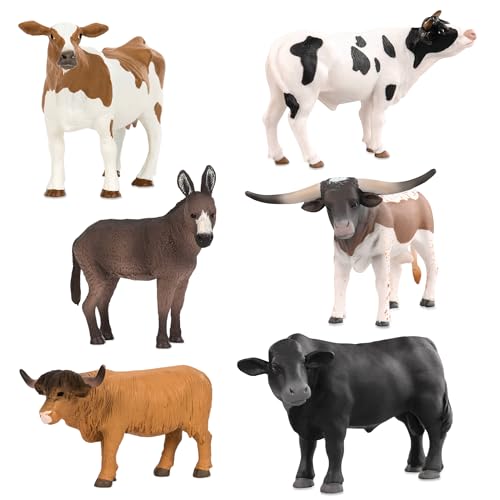 Terra by Battat Farm Animal Toy Set, 6 Realistic Figurines, Farm Animal Set - style: Farm Animal Set