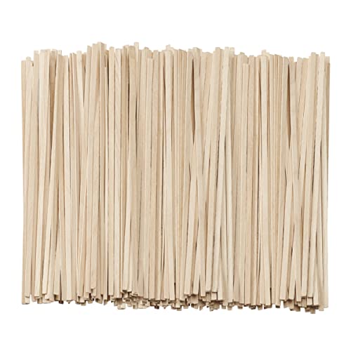 Pantry Value [1000 Count] 5.5 Inch Wooden Coffee Stirrers - Wood Stir Sticks, Biodegradable, Eco-Friendly Wood Stirrers for Coffee & Cocktails