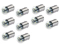 #81, #63, GM 142303 Miniature Bulb LED Replacement | 6.5-Volt | BA15S Base | Dimmable | Replaces Bulb Number: 81, 63, GM 142303 (10-Pack; Red) - color: Red, size: 10-Pack
