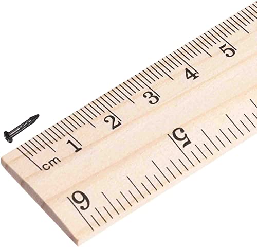 200pcs Tiny Wooden Nails for DIY Craft Projects, Antique Drawer Repairing, Mini Boxes Decorative Accessories (1×8mm/0.04×0.3in) Color: Black/Metallic Dark Gray - color: Black, style: 1*8mm