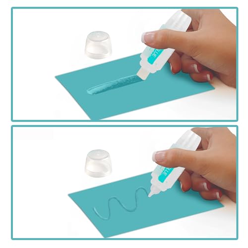 Darice Liquid Glue 3 Pack - 1 Oz Adhesive for Scrapbooking & Mounting - Dual Tip Dispenser for Precise to Full Coverage - Dries Clear