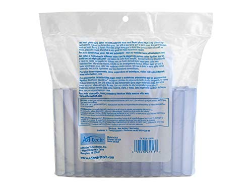 AdTech Crystal Clear Hot Glue Gun Sticks (W220-14ZIP50) – Full Size Hot Glue Sticks. All-purpose glue sticks for crafting, scrapbooking & more. 50 pieces. Length: 4” Diameter: .44”. - size: 50 Count (Multi-Temp) (Pack of 1)