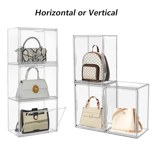 Attelite Acrylic Display Case for Collectible Large Clear Storage Box 1pack - size: L-1Pack