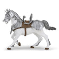 Papo - Realistic Armored Horse Figure - Ages 3+ - Fantasy & Medieval Collection - Creative Play Knights - Gift Idea Toy for Girls and Boys
