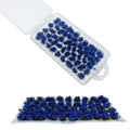 Woohome 53 Pcs DIY Miniature Flower Cluster Flower Vegetation Groups Cyan Static Grass Tufts for Train Landscape Railroad Scenery Sand Military Layout Model Miniature Bases and Dioramas - color: Cyan