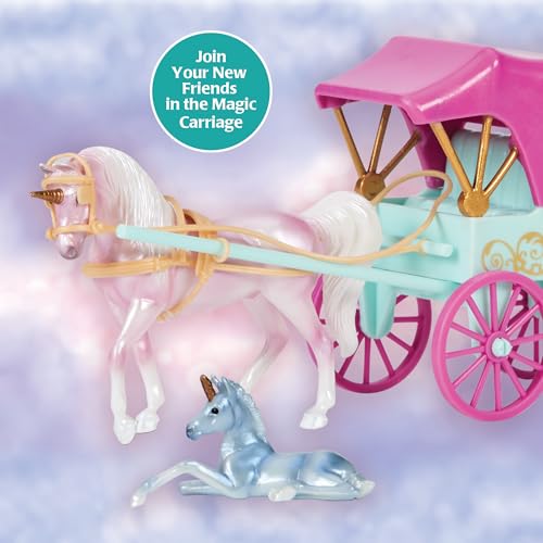 Breyer Horses Stablemates Series | Unicorn Magic Carriage and Foal | B-SM-10666