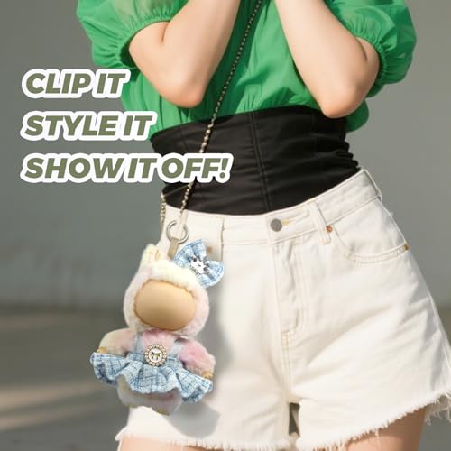 Clothes for LABUBU Doll (NO Doll),Outfit for LABUBU,Clothes Set for LABUBU Dress Up,Accessories for LABUBU - color: Light Blue
