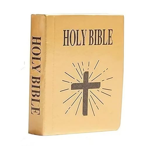 1/12 Scale Mini Bible Book Replica - Realistic Dollhouse Library Accessories for Bookshelf and Bedroom Scenes | Collectible Miniature Books for Dollhouse Furniture and Decor