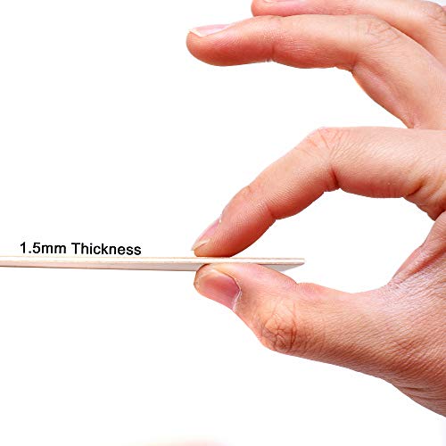 5 Pack 300x200x1.5mm Basswood Plywood Thin Wood Sheets for Craft DIY Project