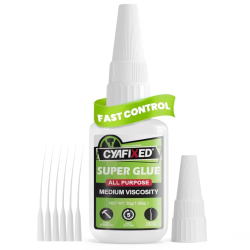 Fast & Control Medium Super Glue 30g, All-Purpose Cyanoacrylate CA Glue - size: 1 oz