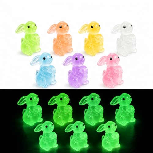 Mini Resin Rabbit Figurines for Fairy Garden Accessories - color: White Rabbit