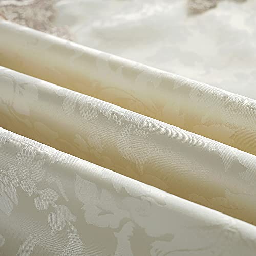 ARTABLE Light Brown Lace Square Tablecloth Small Table Topper 33 x 33 Inch - color: Light Brown, size: 33" x 33" (Square)