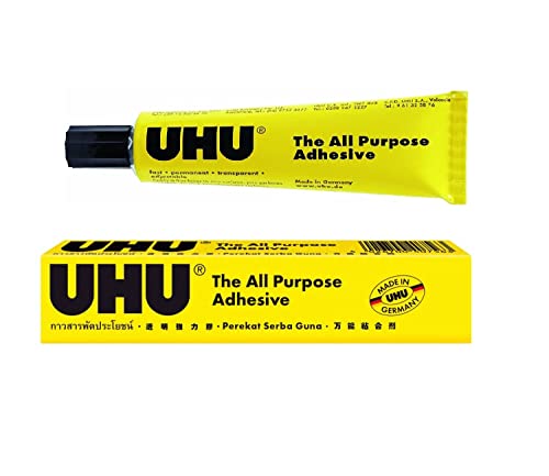 UHU All Purpose Adhesive 20 ML Tube (Pack of 3) Transparent
